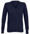 03988 Lds Stullivan NEOBLU Ladies Sullivan V Neck Sweater night blue colour image